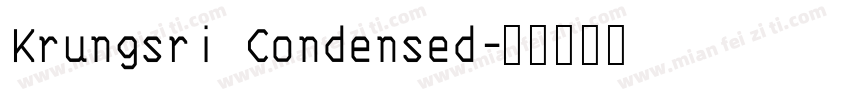 Krungsri Condensed字体转换